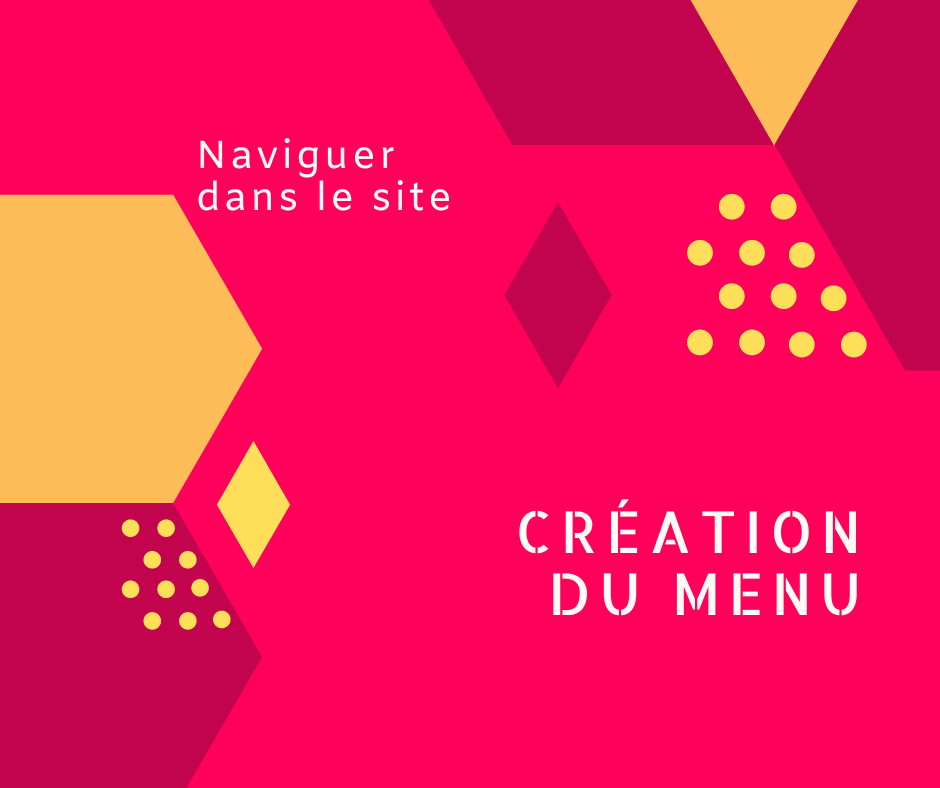 Création du menu avec Divi sur WordPress